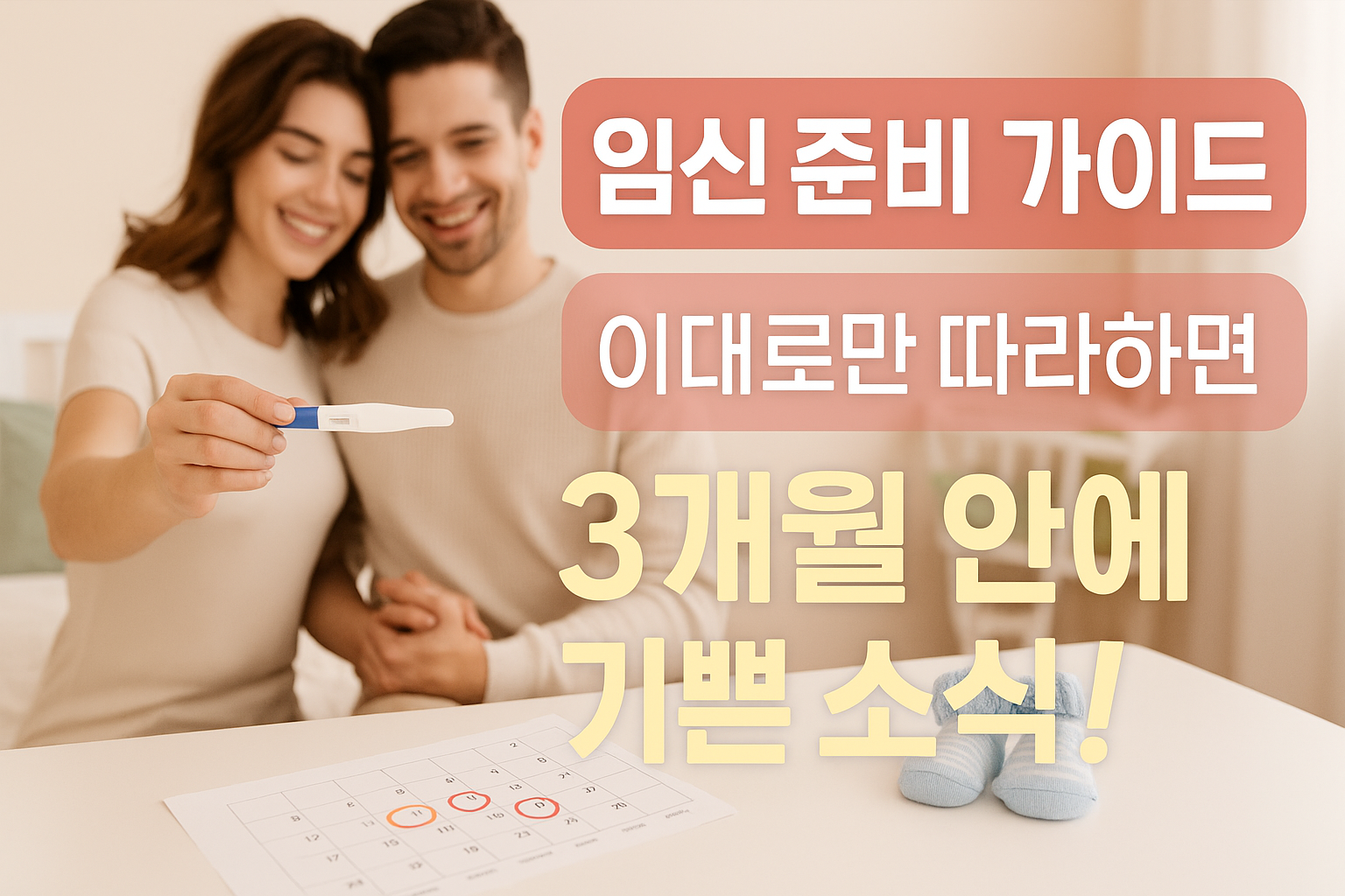 임신 준비 가이드, 이대로만 따라하면 3개월 안에 기쁜 소식 들을 수 있어요